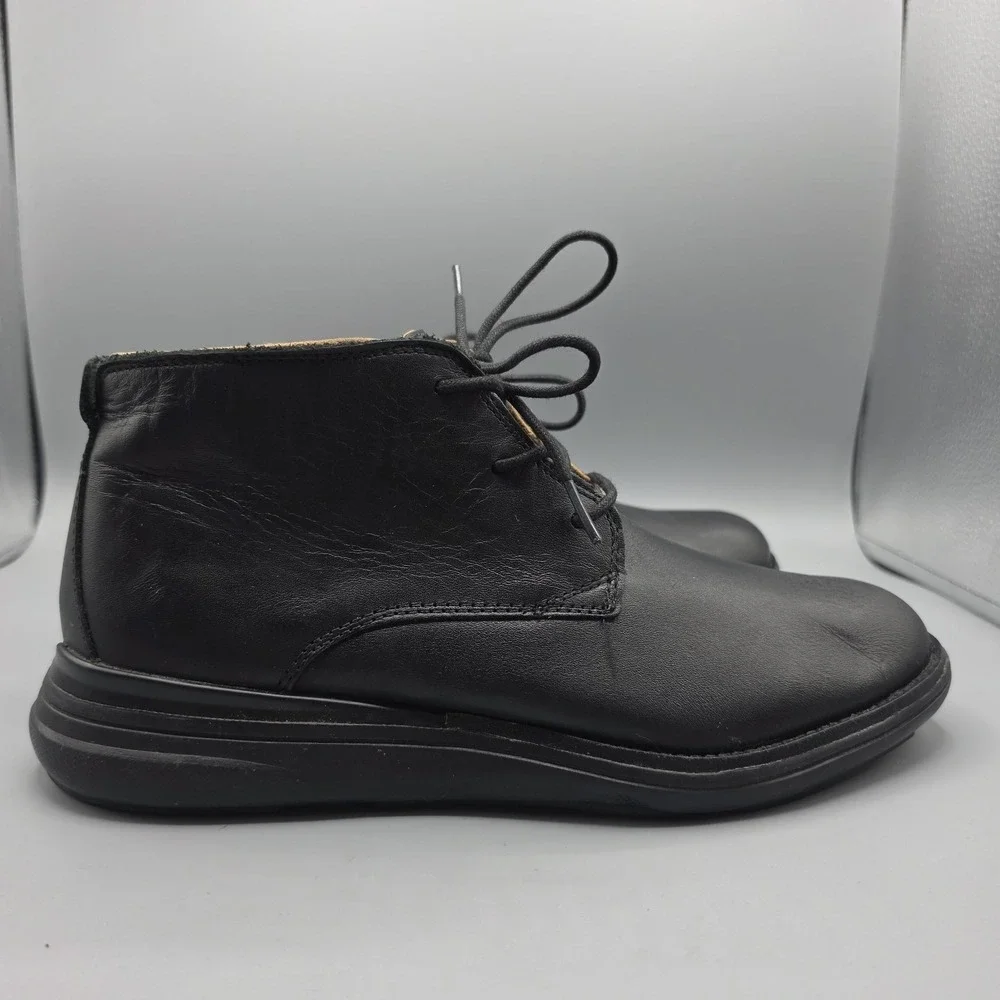 Kuru Aalto Chukka Boots Mens 8 Black Leather Comfort Supportive